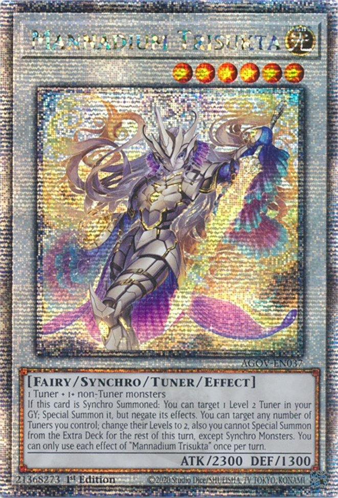 Mannadium Trisukta (Quarter Century Secret Rare) [AGOV-EN037] Quarter Century Secret Rare | Gear Gaming Fayetteville