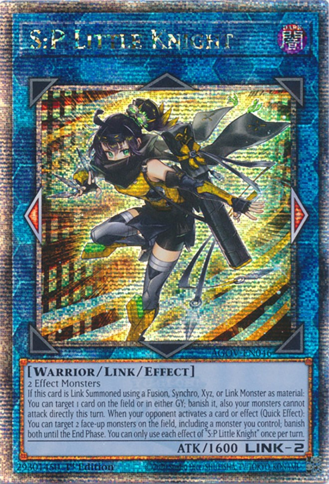 S:P Little Knight (Quarter Century Secret Rare) [AGOV-EN046] Quarter Century Secret Rare | Gear Gaming Fayetteville