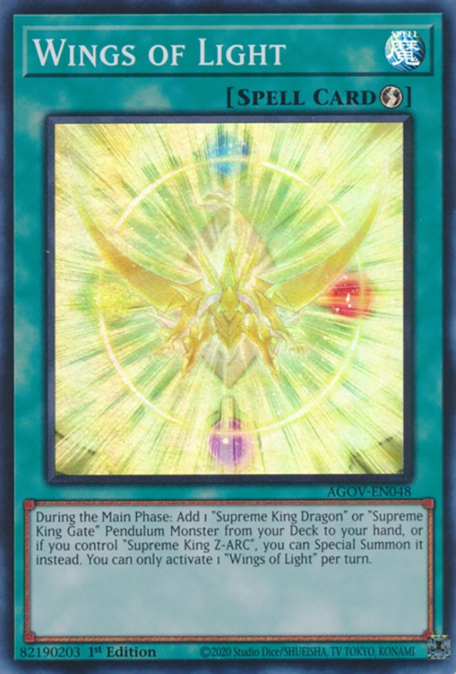 Wings of Light [AGOV-EN048] Super Rare | Gear Gaming Fayetteville