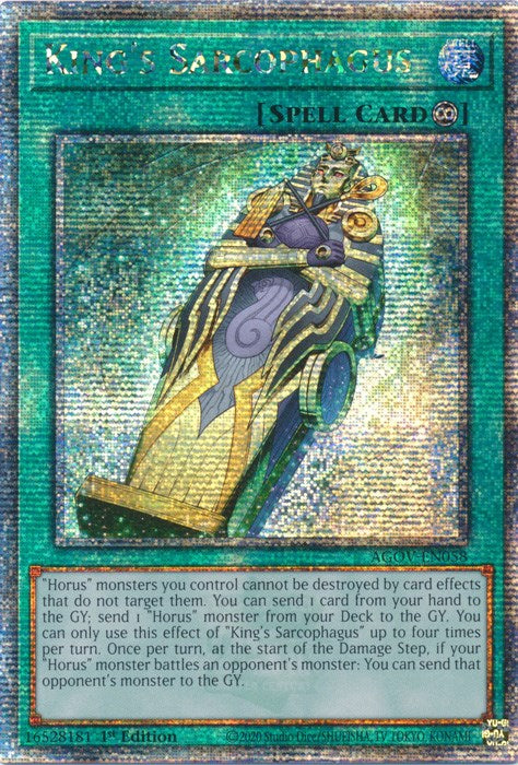 King's Sarcophagus (Quarter Century Secret Rare) [AGOV-EN058] Quarter Century Secret Rare | Gear Gaming Fayetteville