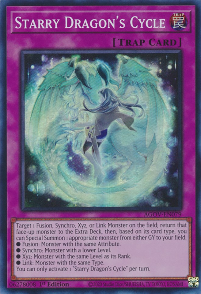 Starry Dragon's Cycle [AGOV-EN079] Super Rare | Gear Gaming Fayetteville