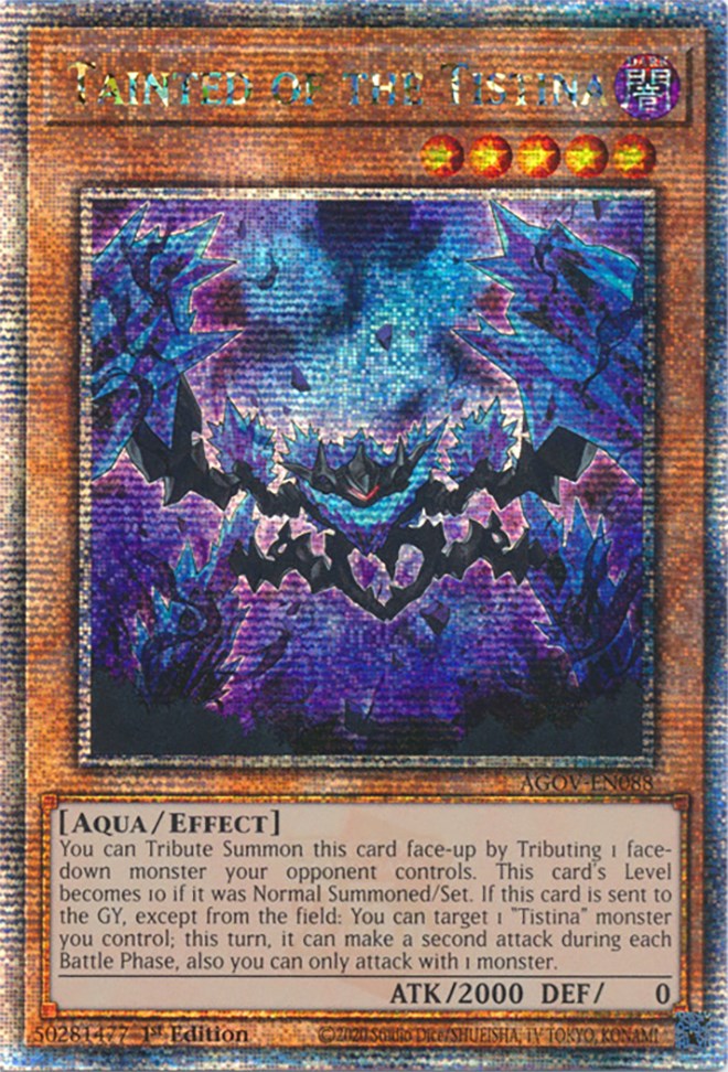 Tainted of the Tistina (Quarter Century Secret Rare) [AGOV-EN088] Quarter Century Secret Rare | Gear Gaming Fayetteville