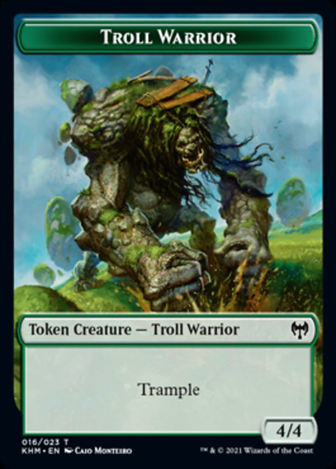 Troll Warrior Token [Kaldheim Tokens] | Gear Gaming Fayetteville