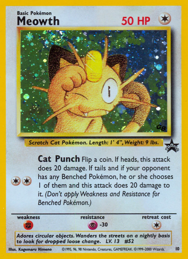 Meowth (10) [Wizards of the Coast: Black Star Promos] | Gear Gaming Fayetteville