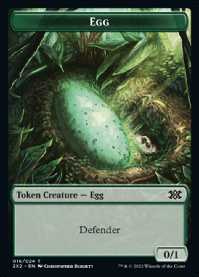 Egg // Soldier Double-Sided Token [Double Masters 2022 Tokens] | Gear Gaming Fayetteville