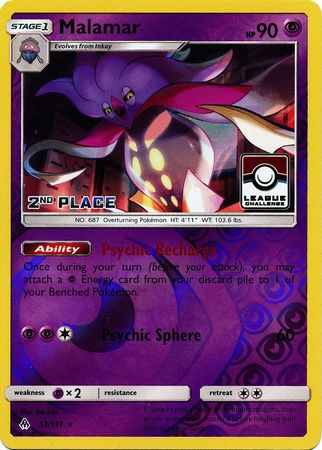 Malamar (51/131) (League Promo 2nd Place) [Sun & Moon: Forbidden Light] | Gear Gaming Fayetteville