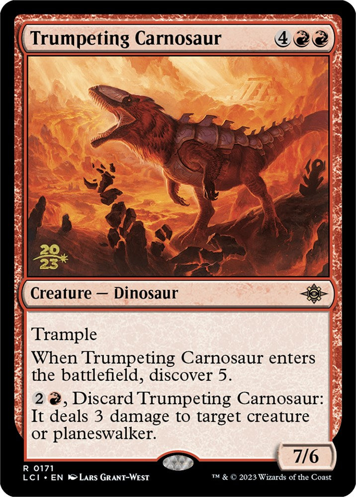 Trumpeting Carnosaur [The Lost Caverns of Ixalan Prerelease Cards] | Gear Gaming Fayetteville