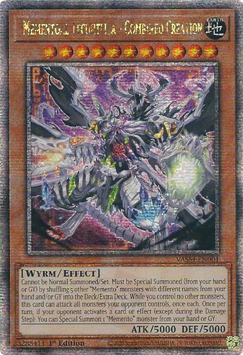 Mementoal Tecuhtlica - Combined Creation (Quarter Century Secret Rare) [VASM-EN001] Quarter Century Secret Rare | Gear Gaming Fayetteville