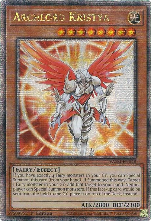 Archlord Kristya (Quarter Century Secret Rare) [VASM-EN048] Quarter Century Secret Rare | Gear Gaming Fayetteville