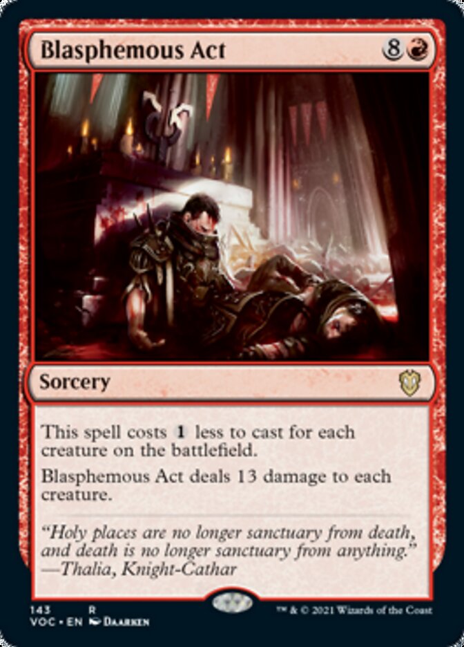 Blasphemous Act [Innistrad: Crimson Vow Commander] | Gear Gaming Fayetteville