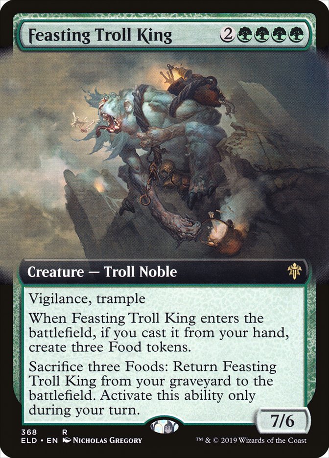 Feasting Troll King (Extended Art) [Throne of Eldraine] | Gear Gaming Fayetteville