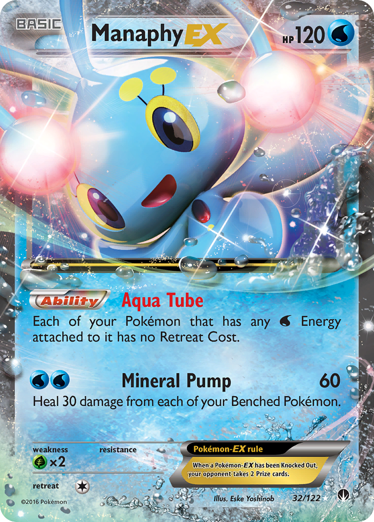 Manaphy EX (32/122) [XY: BREAKpoint] | Gear Gaming Fayetteville