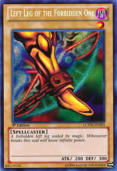 Left Leg of the Forbidden One [LCYW-EN303] Secret Rare | Gear Gaming Fayetteville