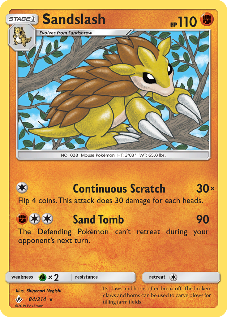 Sandslash (84/214) [Sun & Moon: Unbroken Bonds] | Gear Gaming Fayetteville