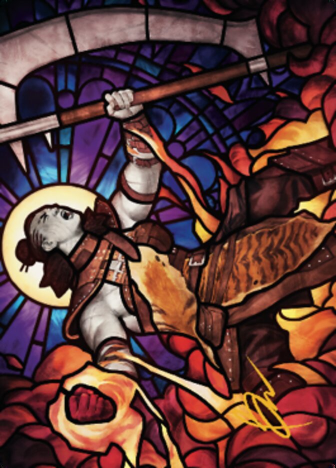 Garna, Bloodfist of Keld Art Card (Gold-Stamped Signature) [Dominaria United Art Series] | Gear Gaming Fayetteville
