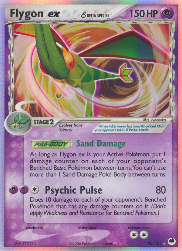 Flygon ex (92/101) (Delta Species) [EX: Dragon Frontiers] | Gear Gaming Fayetteville