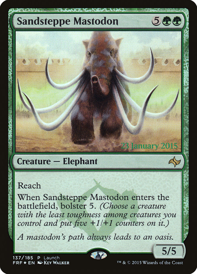 Sandsteppe Mastodon (Launch) [Fate Reforged Prerelease Promos] | Gear Gaming Fayetteville