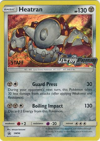 Heatran (SM96) (Staff Prerelease Promo) [Sun & Moon: Black Star Promos] | Gear Gaming Fayetteville