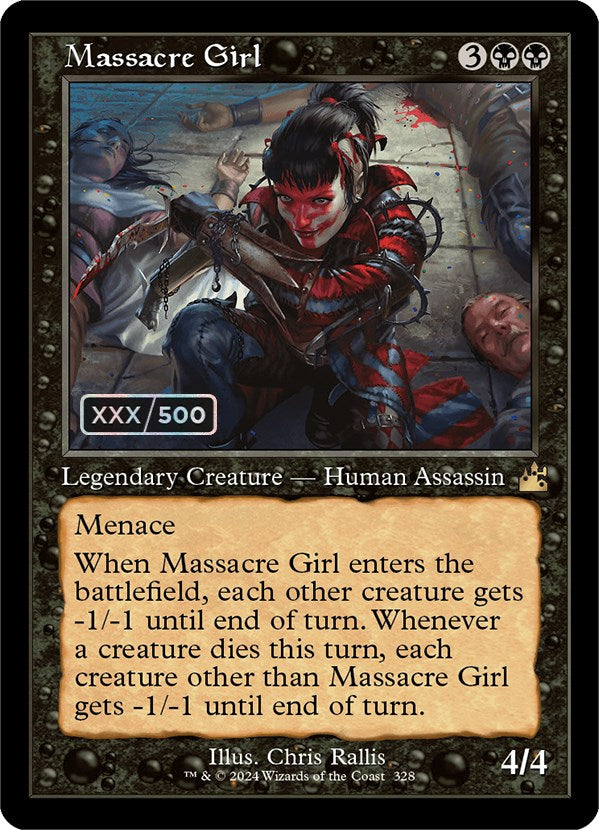 Massacre Girl (Retro) (Serialized) [Ravnica Remastered] | Gear Gaming Fayetteville