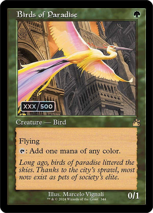 Birds of Paradise (Retro) (Serialized) [Ravnica Remastered] | Gear Gaming Fayetteville