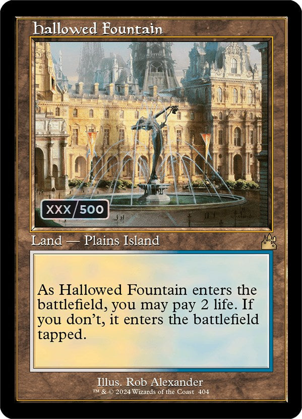 Hallowed Fountain (Retro) (Serialized) [Ravnica Remastered] | Gear Gaming Fayetteville