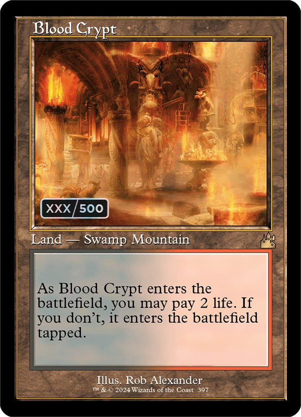 Blood Crypt (Retro) (Serialized) [Ravnica Remastered] | Gear Gaming Fayetteville