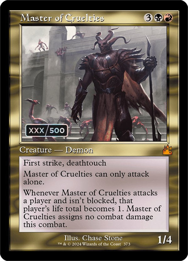 Master of Cruelties (Retro) (Serialized) [Ravnica Remastered] | Gear Gaming Fayetteville