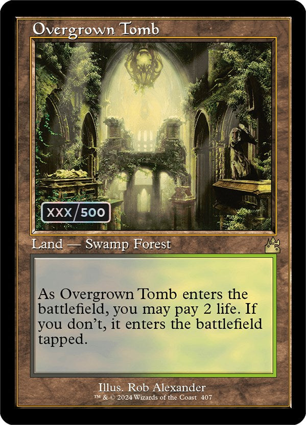 Overgrown Tomb (Retro) (Serialized) [Ravnica Remastered] | Gear Gaming Fayetteville