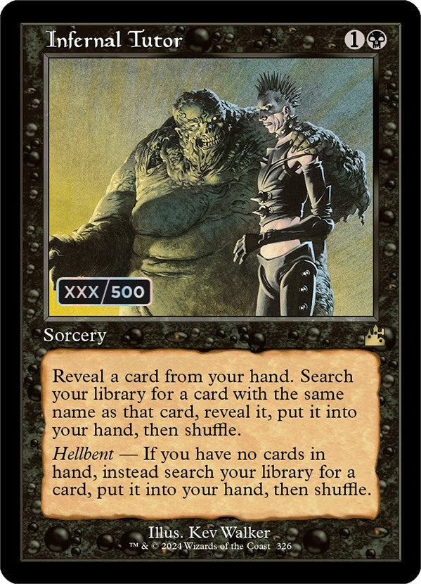 Infernal Tutor (Retro) (Serialized) [Ravnica Remastered] | Gear Gaming Fayetteville