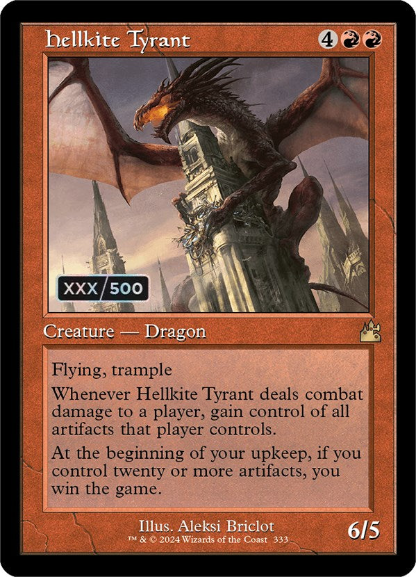 Hellkite Tyrant (Retro) (Serialized) [Ravnica Remastered] | Gear Gaming Fayetteville