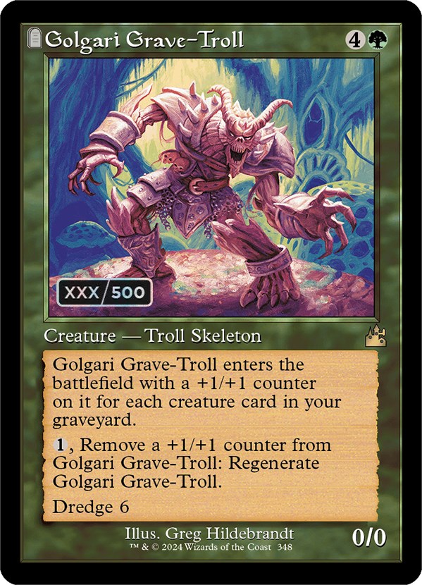 Golgari Grave-Troll (Retro) (Serialized) [Ravnica Remastered] | Gear Gaming Fayetteville