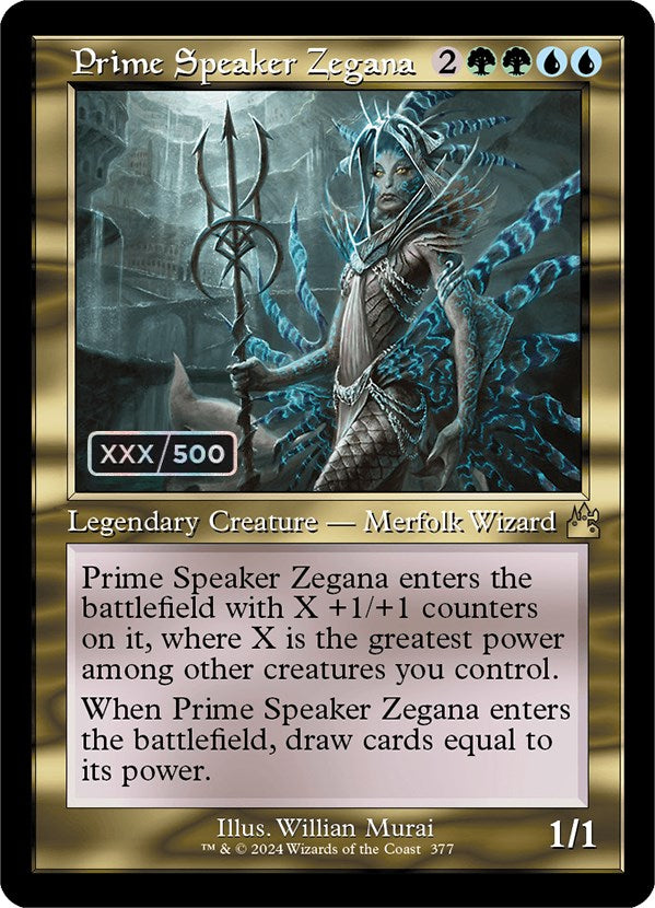 Prime Speaker Zegana (Retro) (Serialized) [Ravnica Remastered] | Gear Gaming Fayetteville