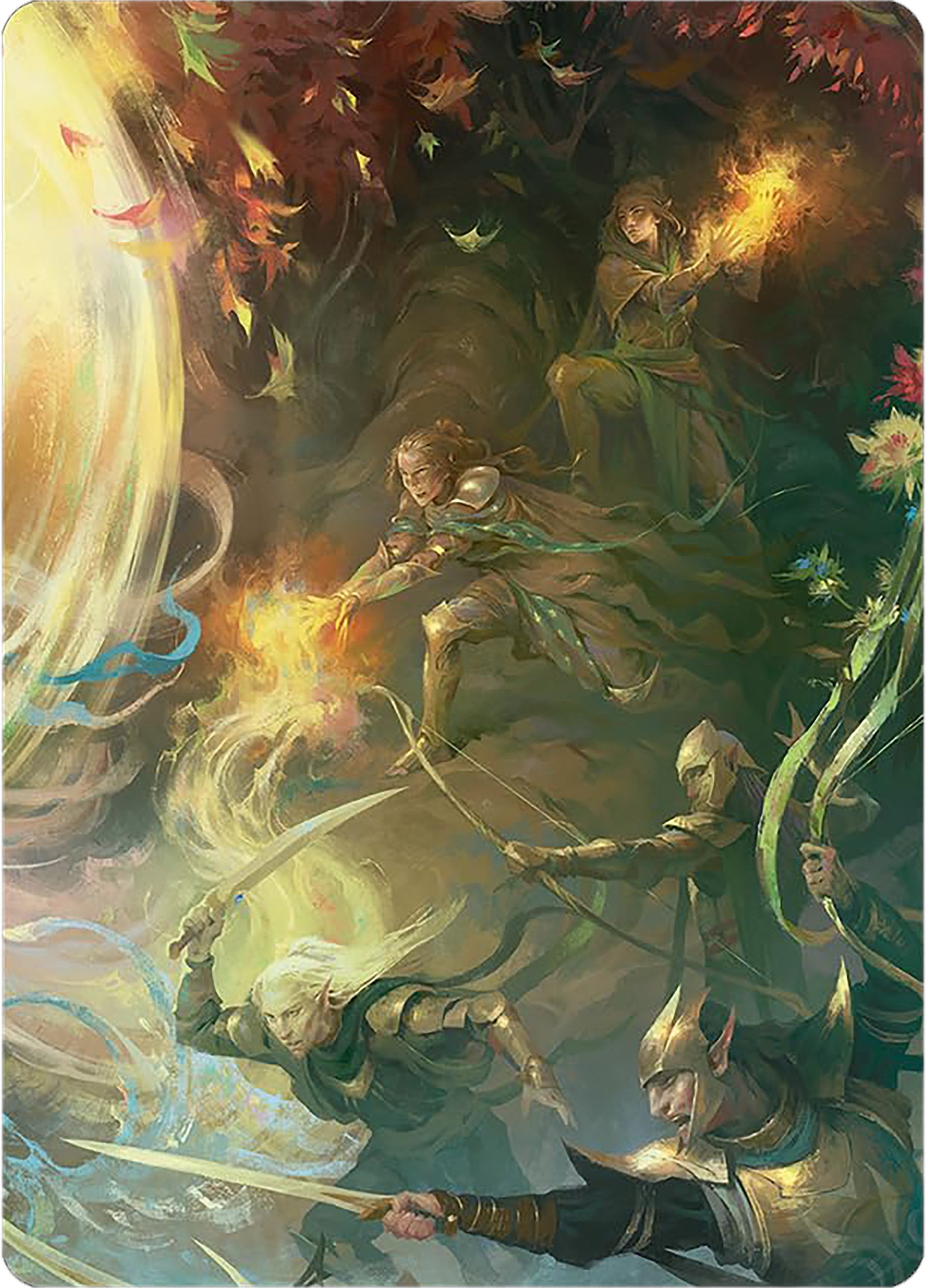 Rally the Galadhrim Art Card [The Lord of the Rings: Tales of Middle-earth Art Series] | Gear Gaming Fayetteville