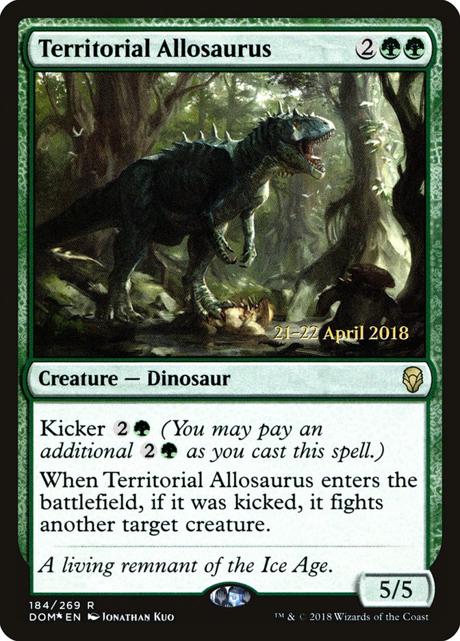 Territorial Allosaurus [Dominaria Prerelease Promos] | Gear Gaming Fayetteville