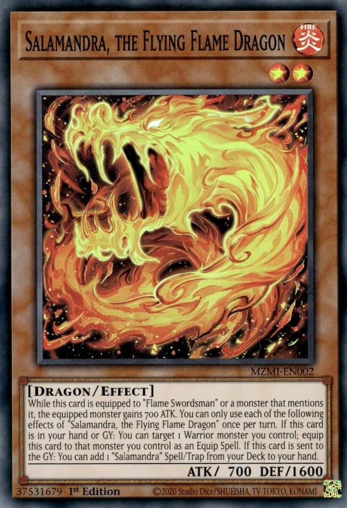 Salamandra, the Flying Flame Dragon [MZMI-EN002] Super Rare | Gear Gaming Fayetteville