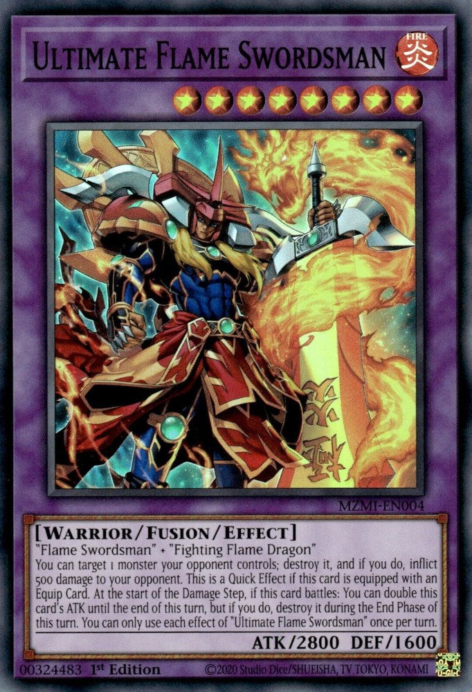 Ultimate Flame Swordsman [MZMI-EN004] Super Rare | Gear Gaming Fayetteville