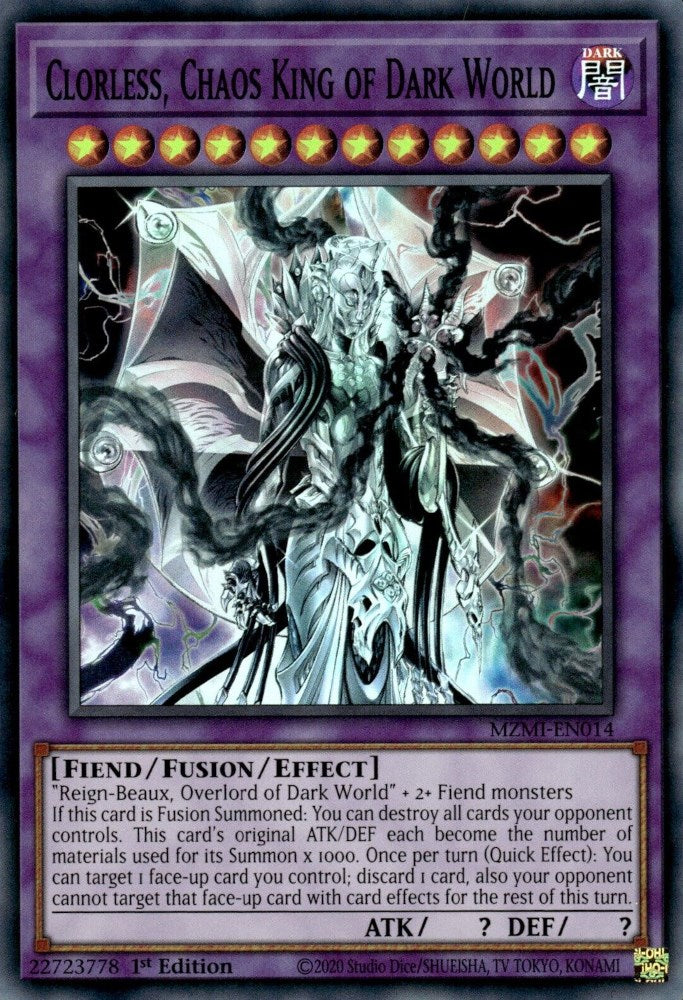 Clorless, Chaos King of Dark World [MZMI-EN014] Super Rare | Gear Gaming Fayetteville