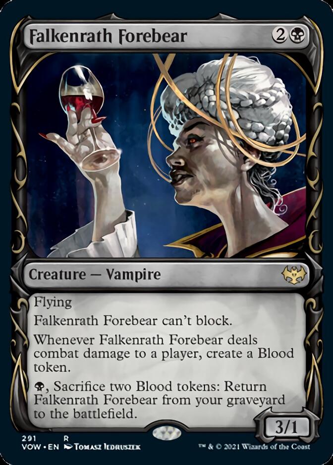 Falkenrath Forebear (Showcase Fang Frame) [Innistrad: Crimson Vow] | Gear Gaming Fayetteville