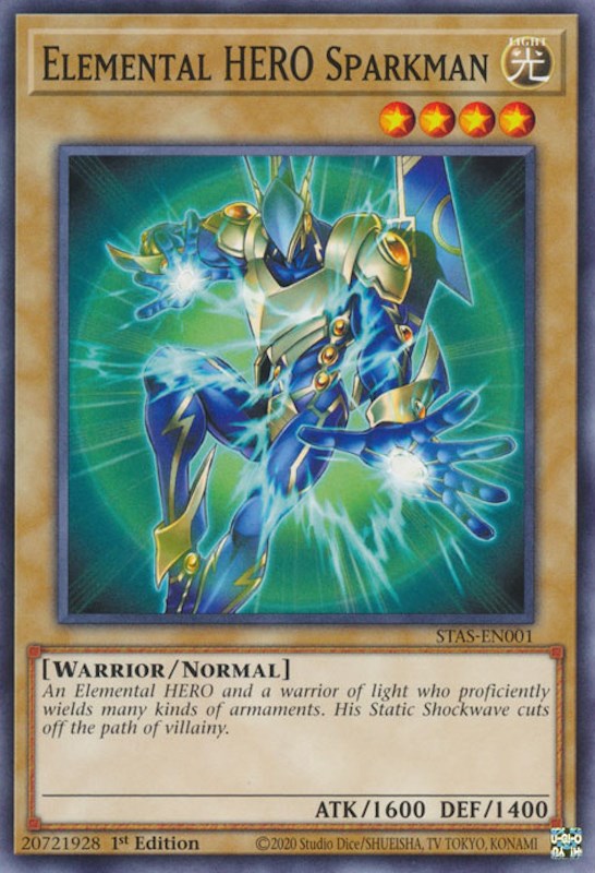 Elemental HERO Sparkman [STAS-EN001] Common | Gear Gaming Fayetteville