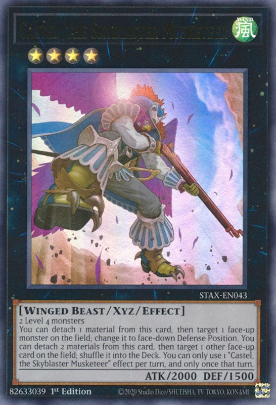 Castel, the Skyblaster Musketeer [STAX-EN043] Ultra Rare | Gear Gaming Fayetteville