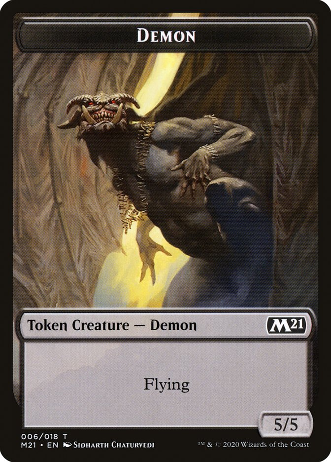 Demon Token [Core Set 2021 Tokens] | Gear Gaming Fayetteville