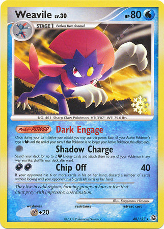 Weavile (40/132) [Countdown Calendar Promos] | Gear Gaming Fayetteville