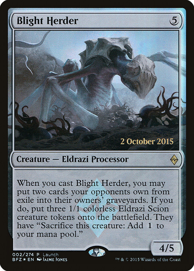 Blight Herder (Launch) [Battle for Zendikar Promos] | Gear Gaming Fayetteville