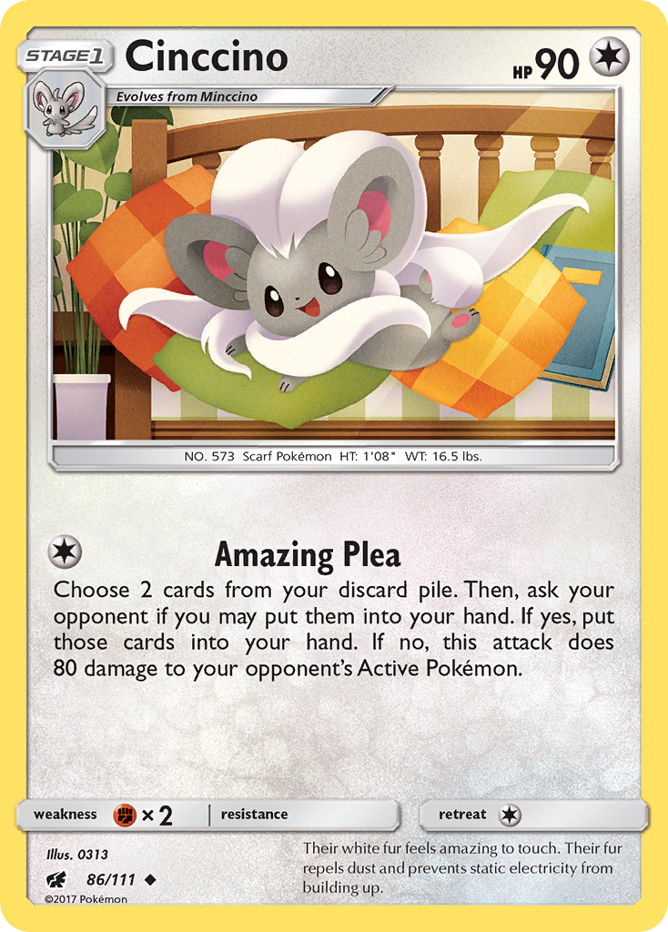 Cinccino (86/111) [Sun & Moon: Crimson Invasion] | Gear Gaming Fayetteville