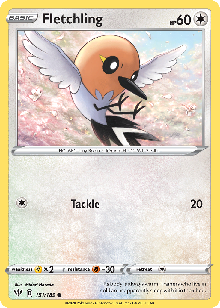 Fletchling (151/189) [Sword & Shield: Darkness Ablaze] | Gear Gaming Fayetteville