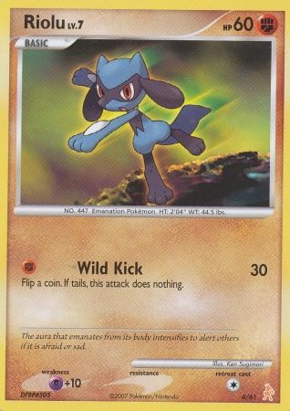 Riolu (6/61) [Diamond & Pearl: Trainer Kit - Lucario] | Gear Gaming Fayetteville