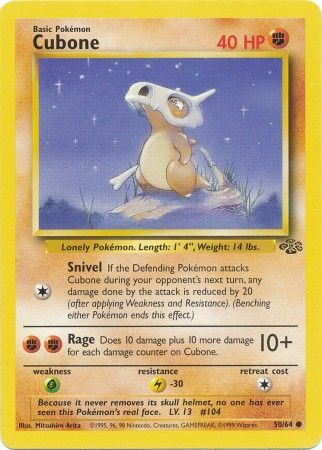 Cubone (50/64) [Jungle Unlimited] | Gear Gaming Fayetteville