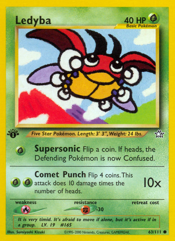 Ledyba (63/111) [Neo Genesis 1st Edition] | Gear Gaming Fayetteville