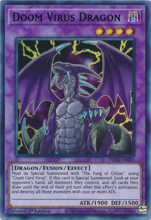 Doom Virus Dragon (Purple) [DLCS-EN055] Ultra Rare | Gear Gaming Fayetteville