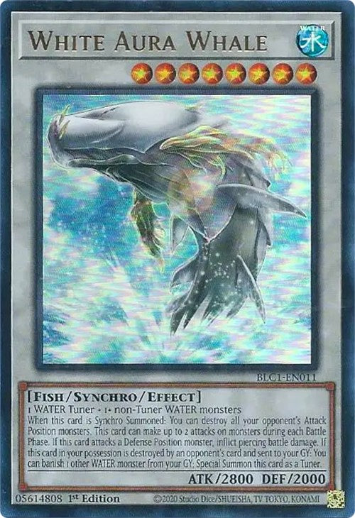 White Aura Whale [BLC1-EN011] Ultra Rare | Gear Gaming Fayetteville